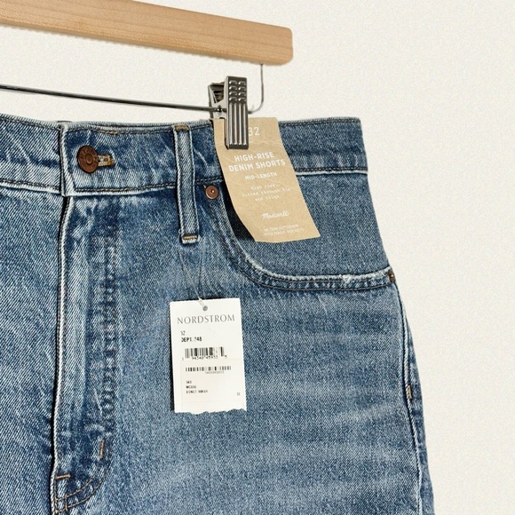 Madewell High-Rise Mid-Length Denim Shorts - Picture 7 of 7